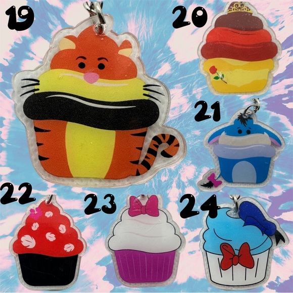 Cute Cartoon Cupcake KBK Keychains - Picture 5 of 7